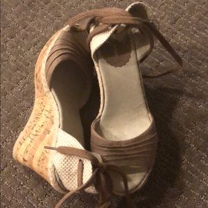 Espadrille Wedges w/ laces